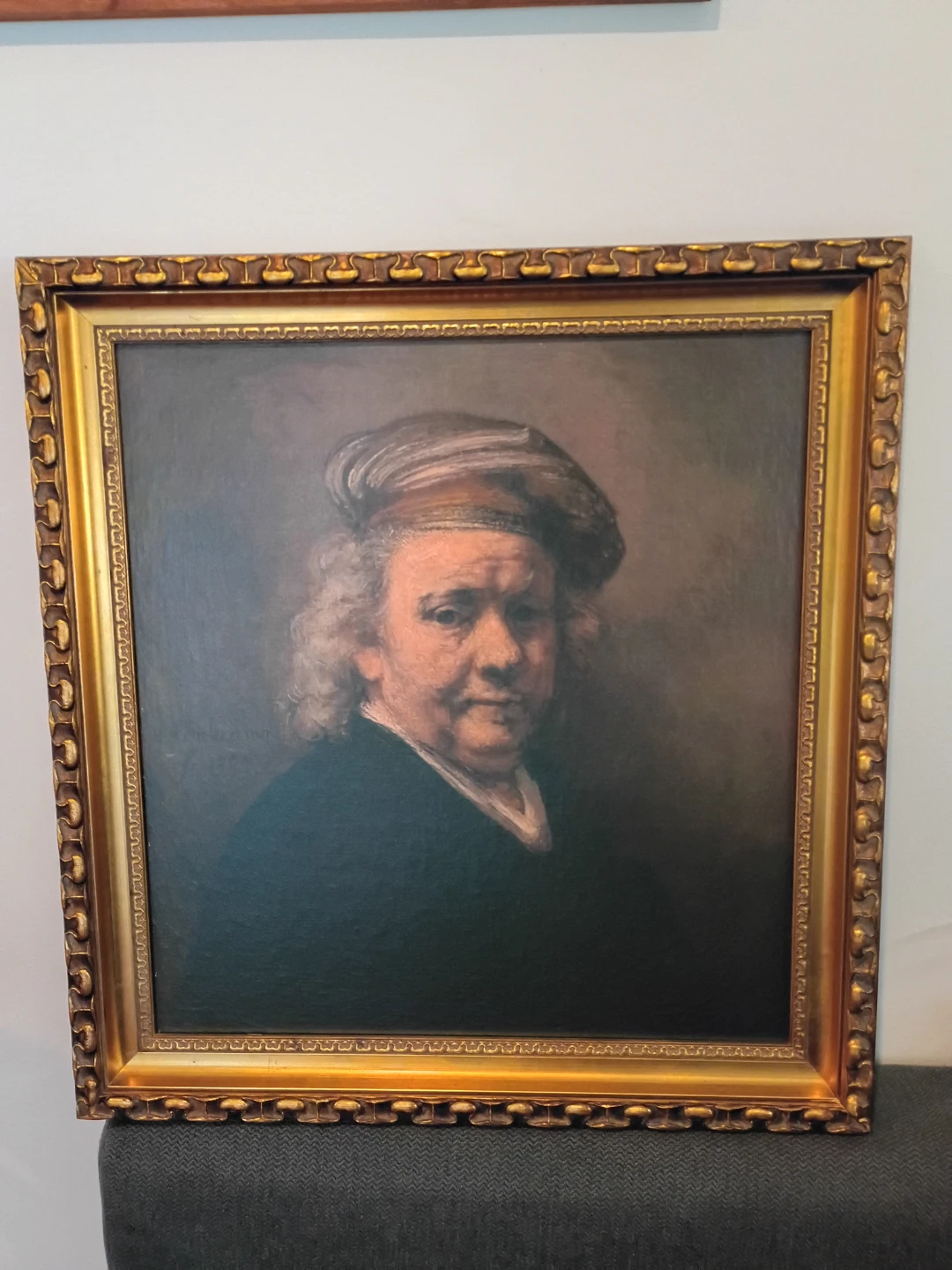 Vintage Rembrandt "Last Self-Portrait 1669" Framed Art Print
