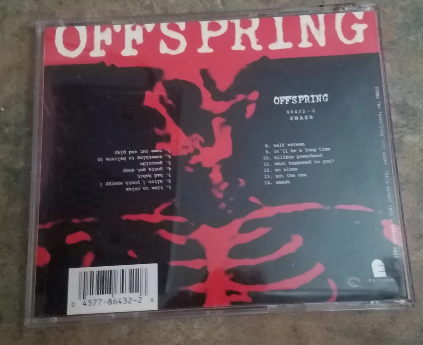 The Offspring Smash Near Mint/Mint Condition 1994 CD - photo 5