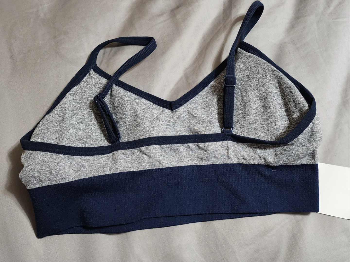 U.S. Polo Assn. Women's Sports Bra - Gray, Size M - photo 2