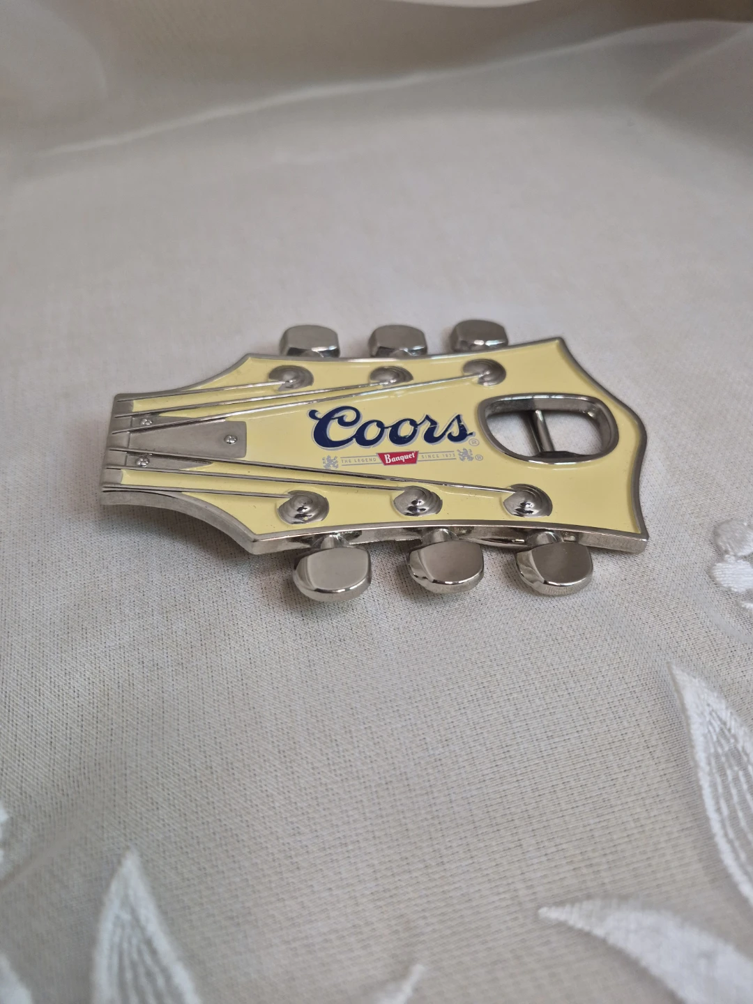 Coors Beer GUITAR Bottle OPENER Belt Buckle - photo 3