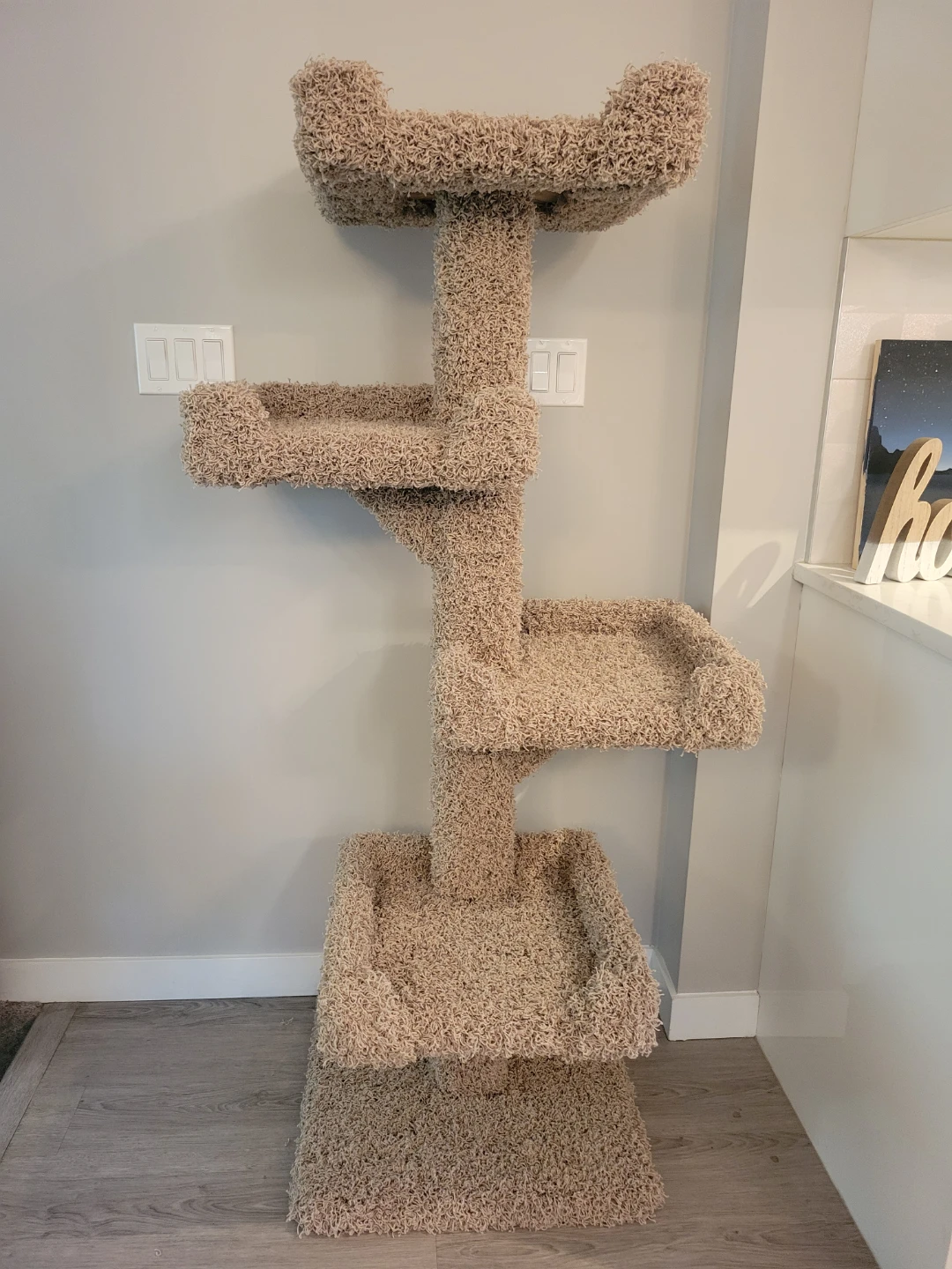 Grey Cat Tree Condo