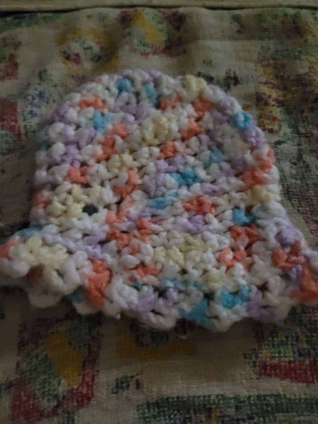 Crocheted doll hat