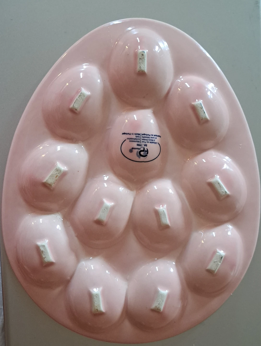 Ceramic egg plate - photo 2