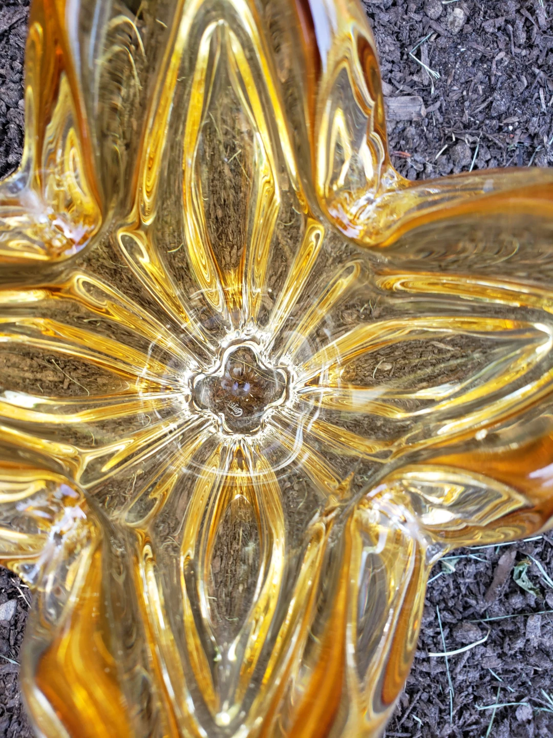 Chalet Glass Vase Amber - photo 3