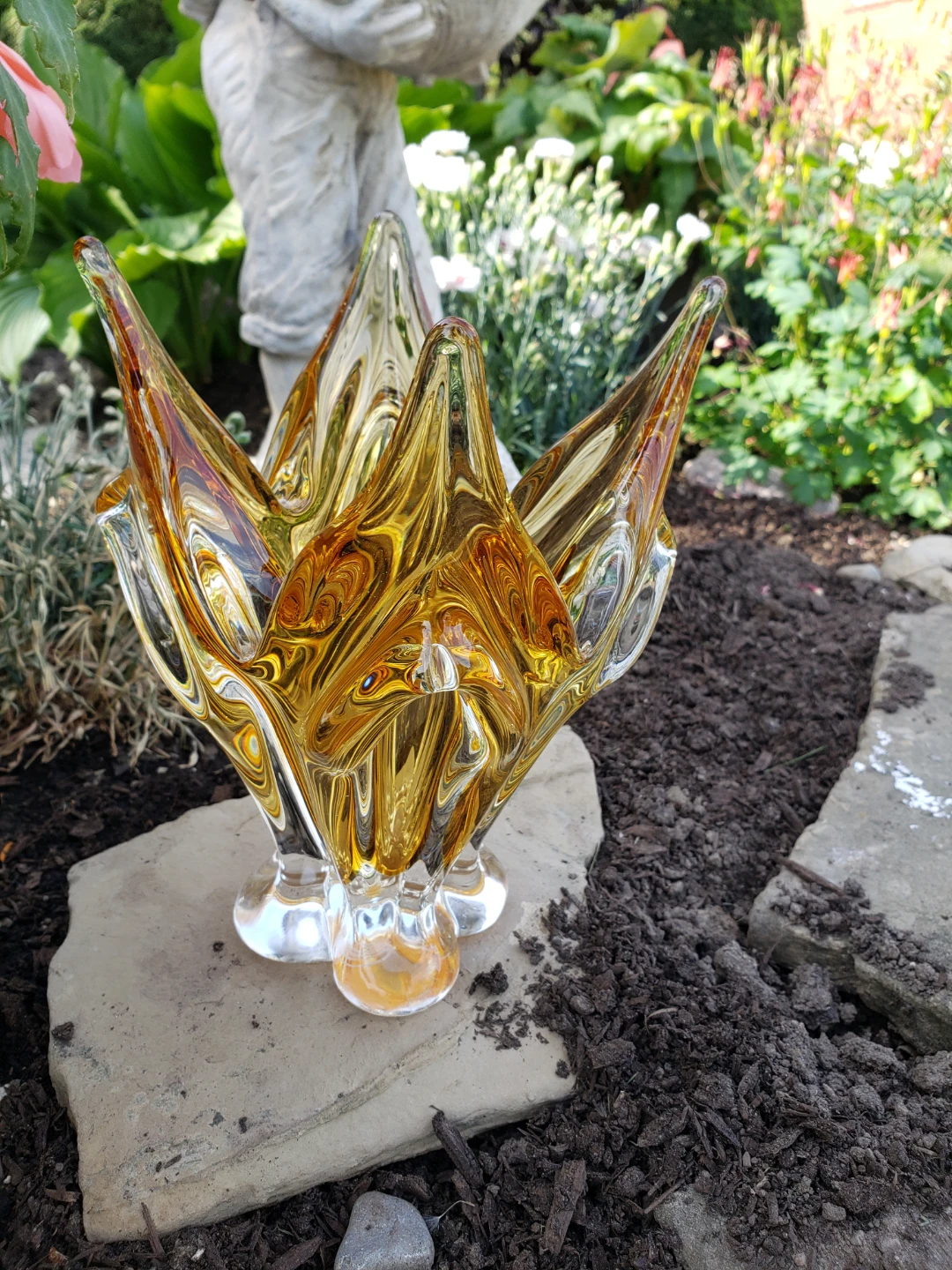 Chalet Glass Vase Amber - photo 5