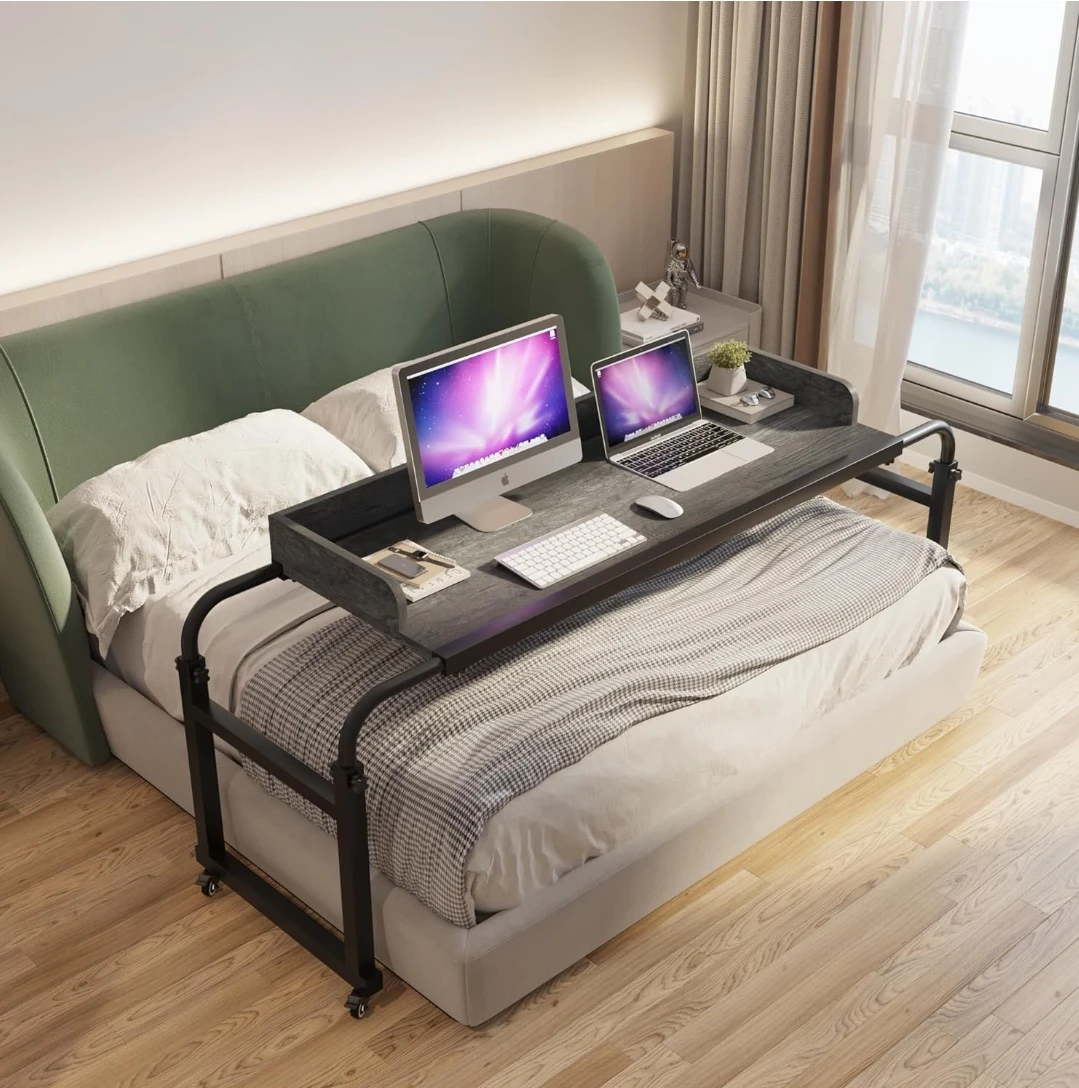 Over-bed Desk/Hospital Table on Wheels, Brand New - photo 3