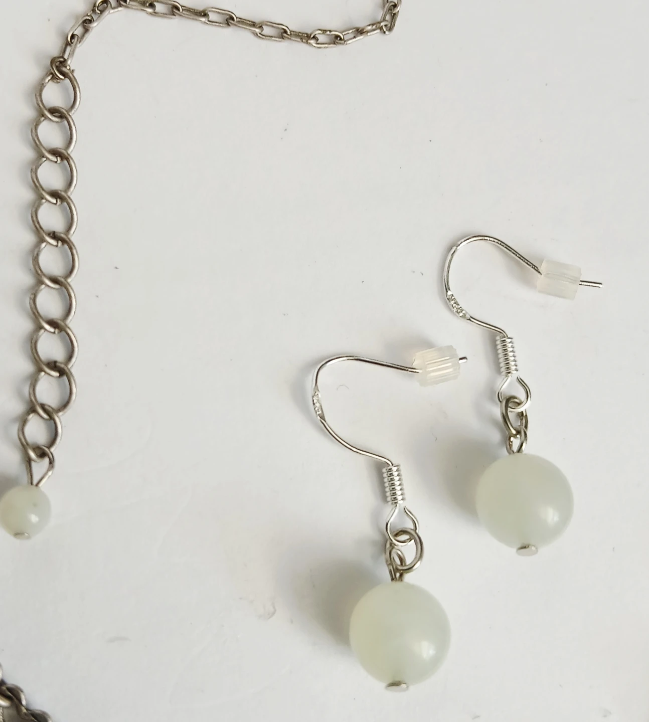 New JADE Necklace and Earrings Set - photo 3