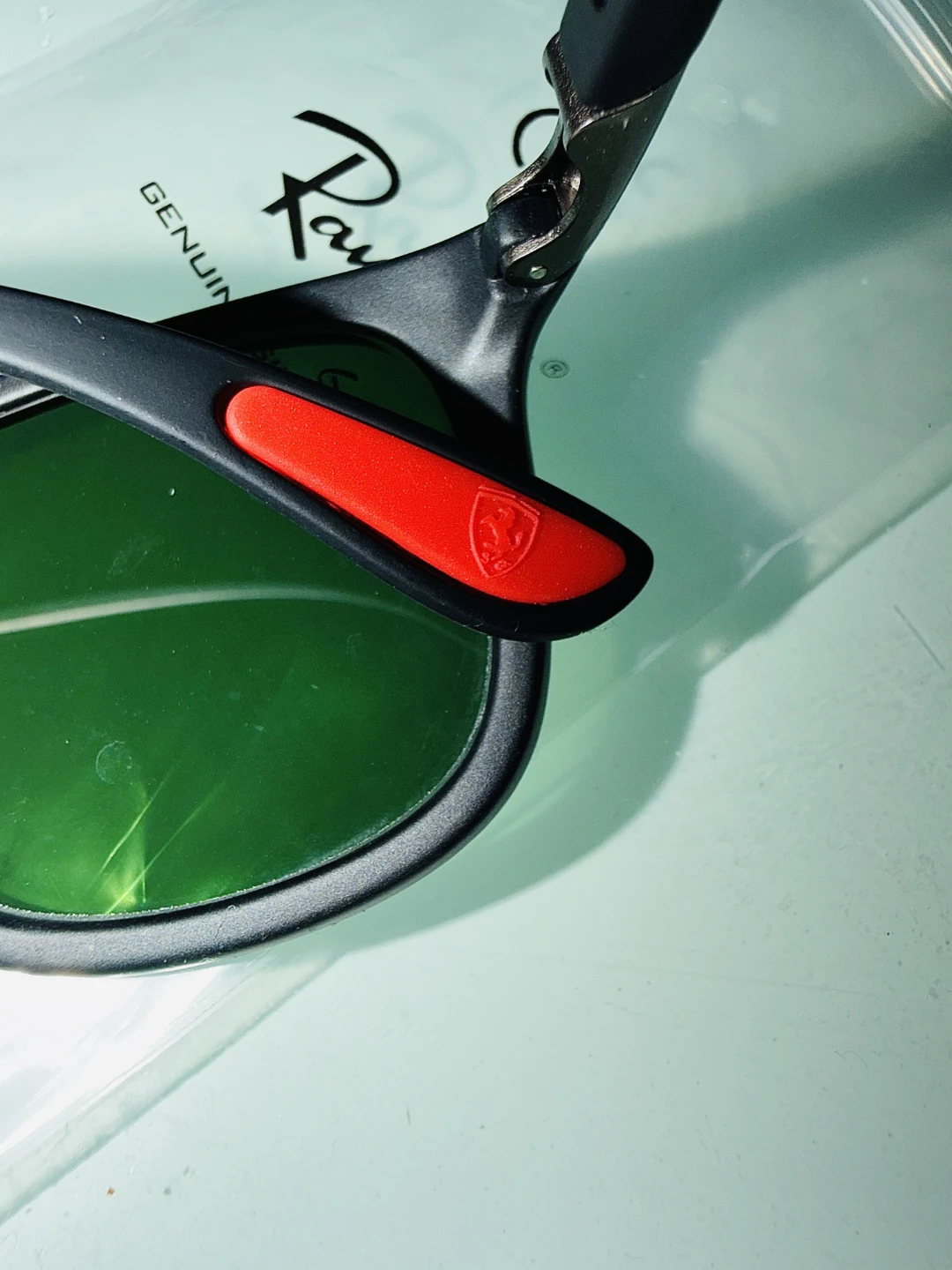 Ray-Ban Ferrari Sunglasses with Green Lens - photo 3