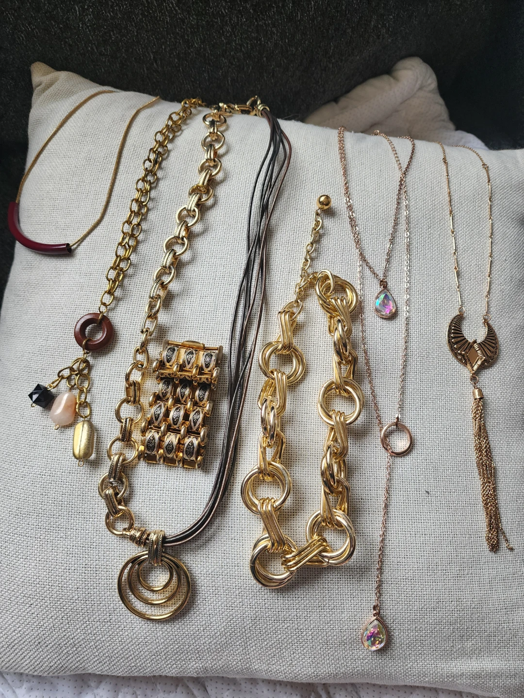Gold Tone Costume Jewelry Set