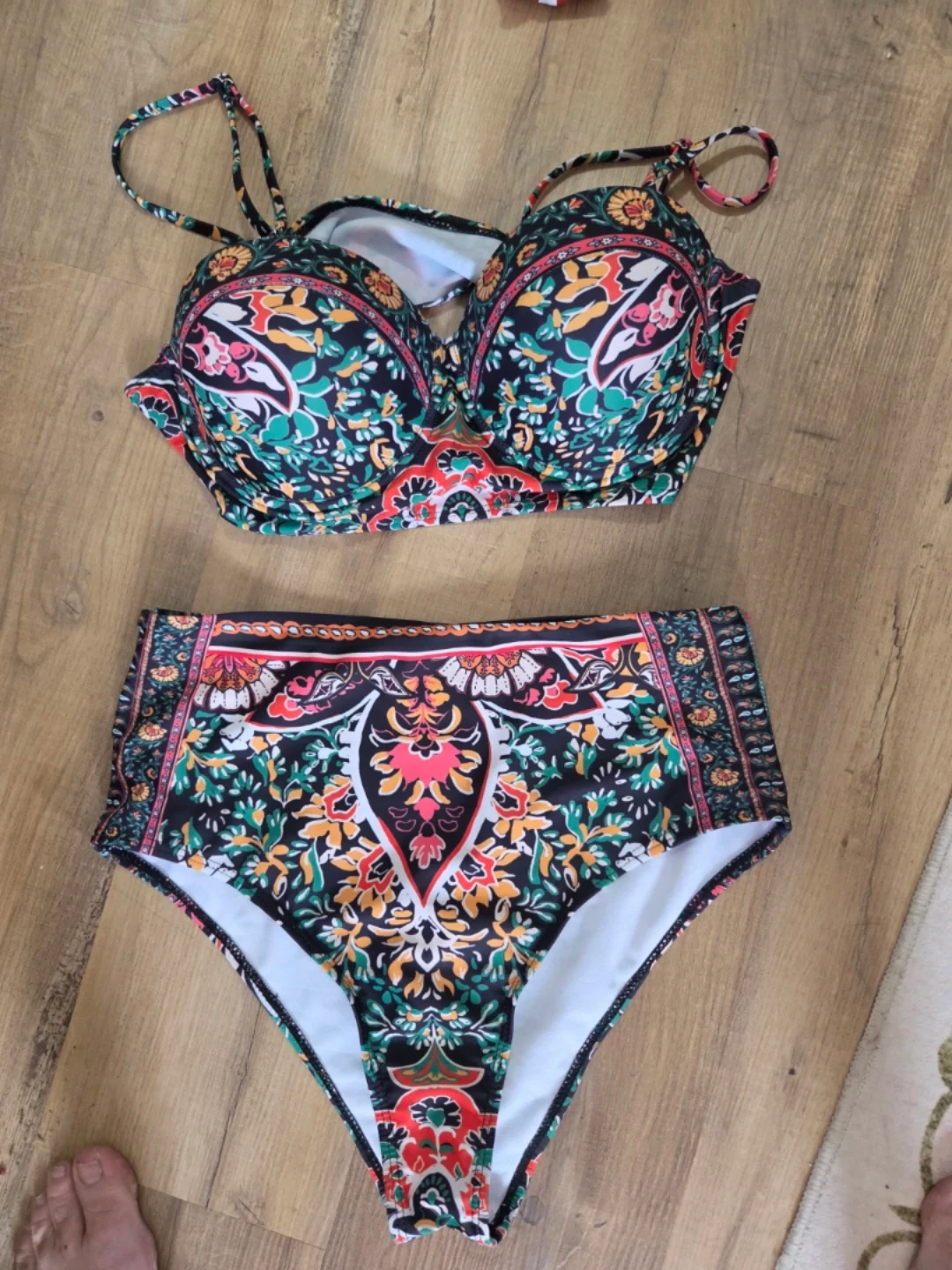 Patterned Bikini Set