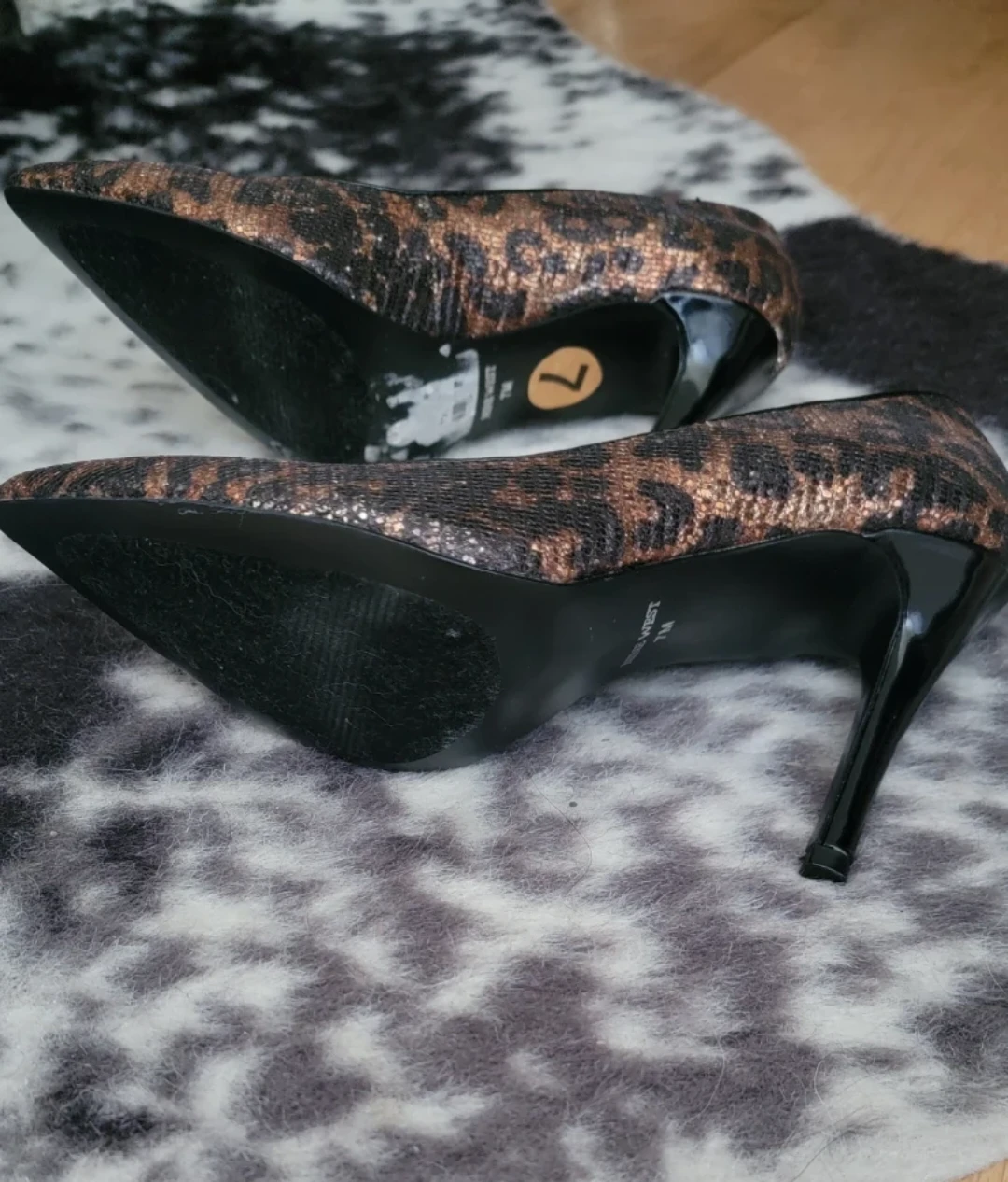 Nine West Leopard Print Heels - Size 7 - photo 3