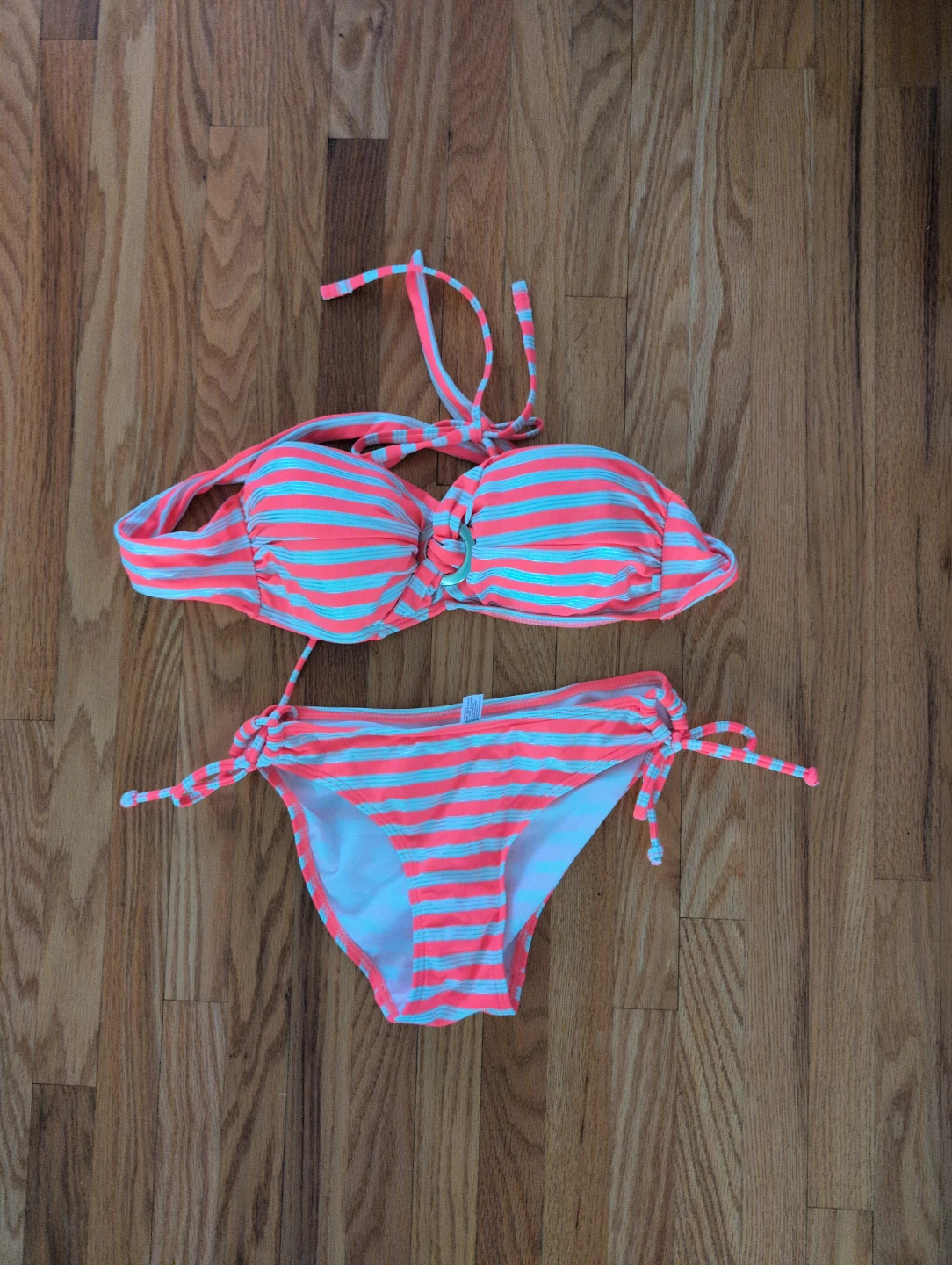 La Vie En Rose Striped Bikini