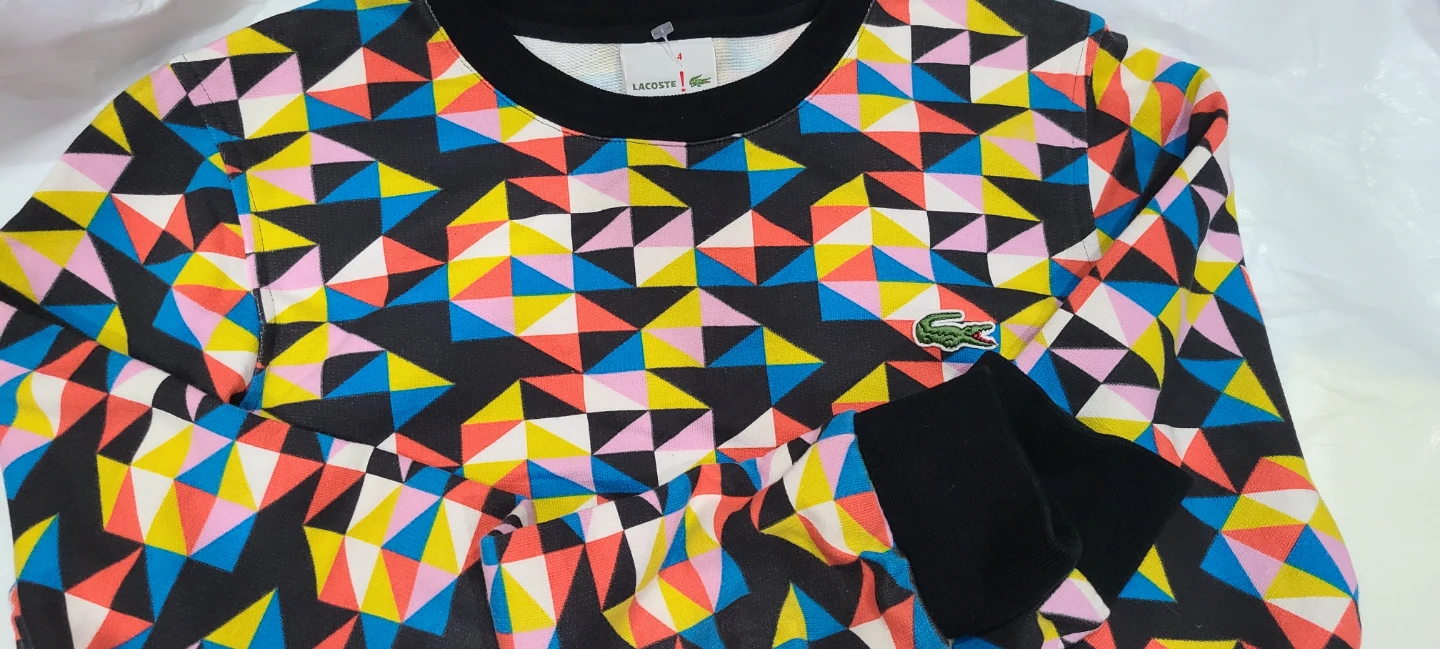 Lacoste Geometric Print Sweatshirt