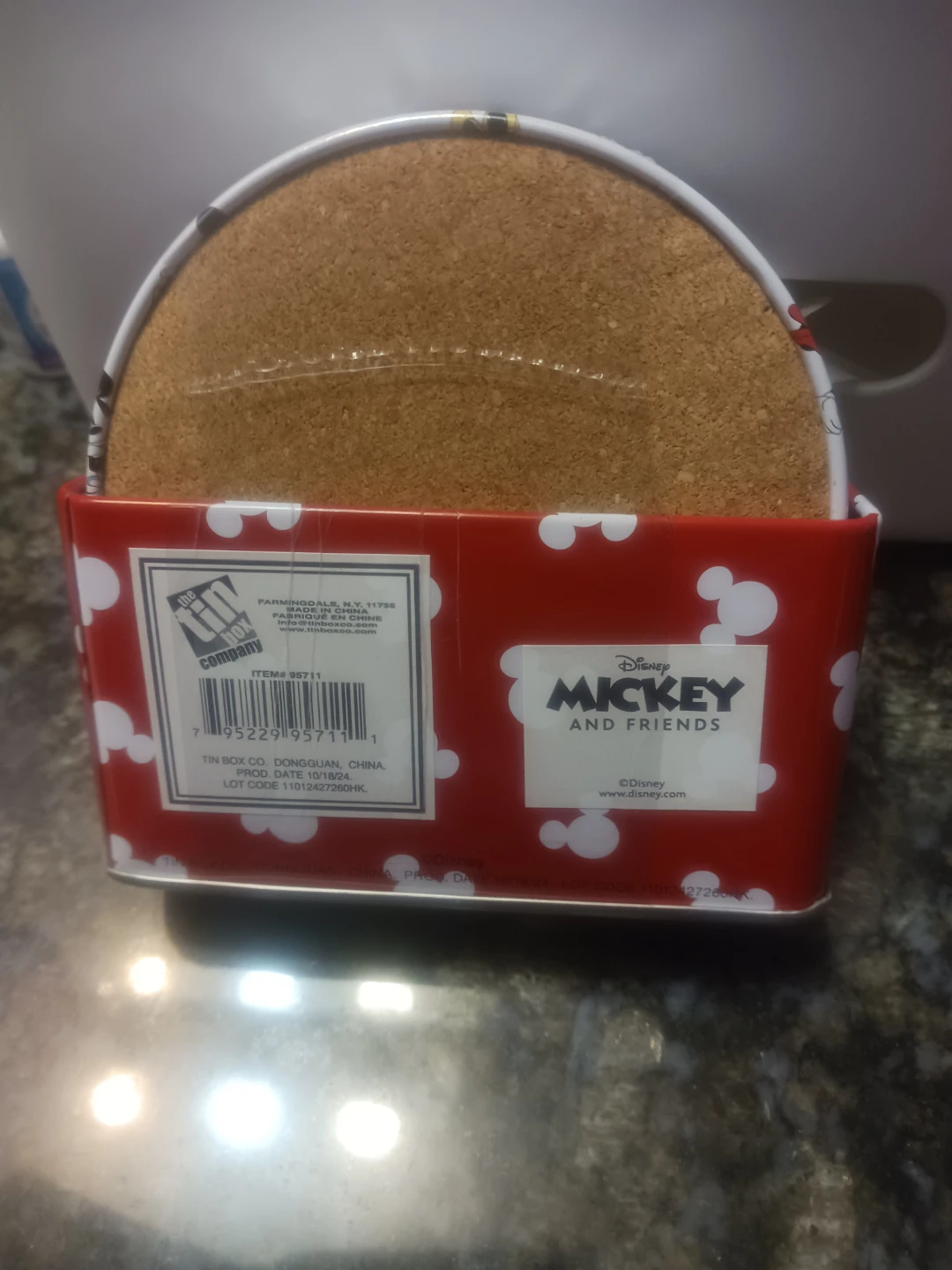 Disney Mickey and Friends 6 Piece Coaster Set with Holder - photo 2