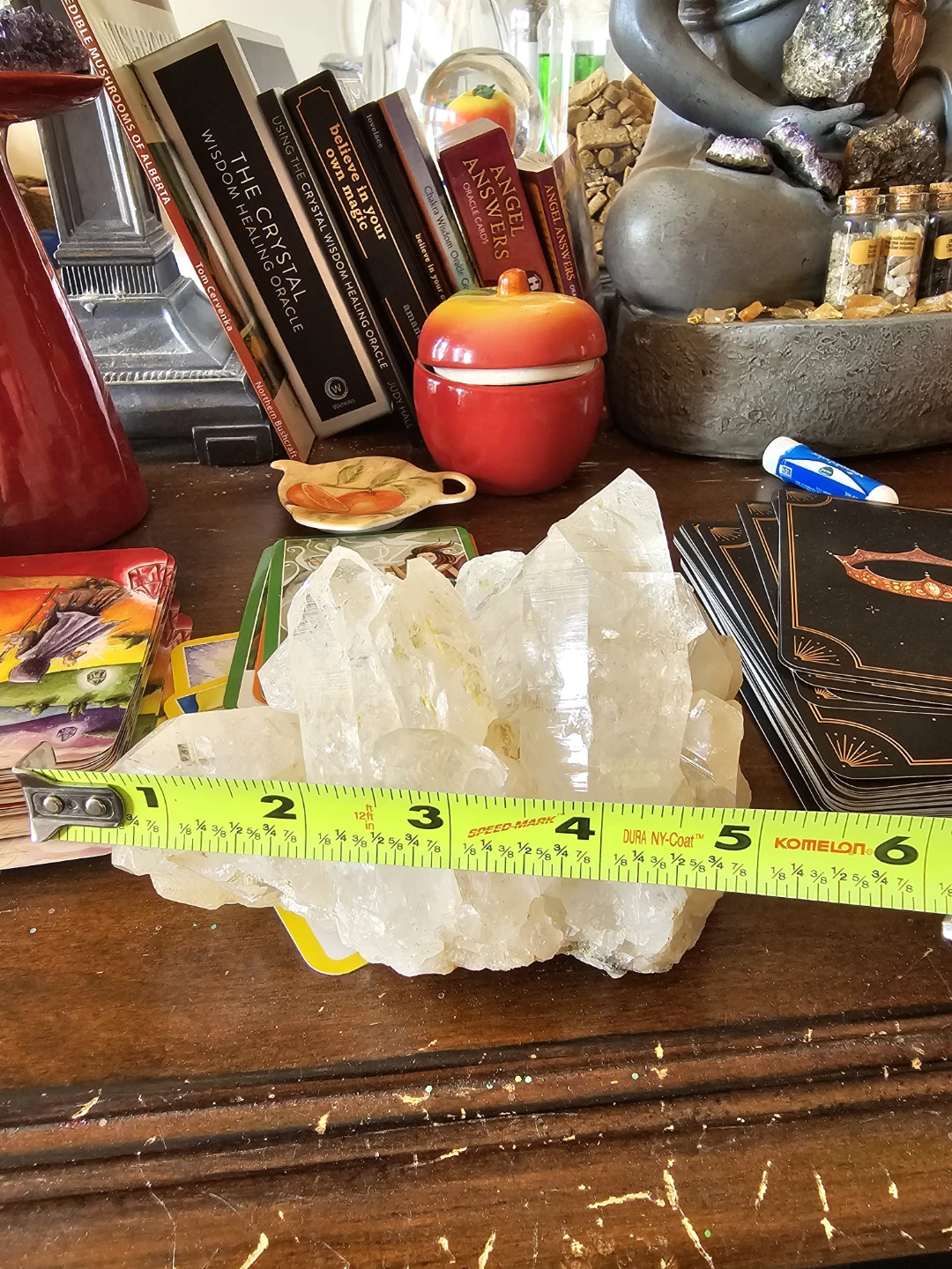Large Clear Quartz Crystal Cluster - photo 4