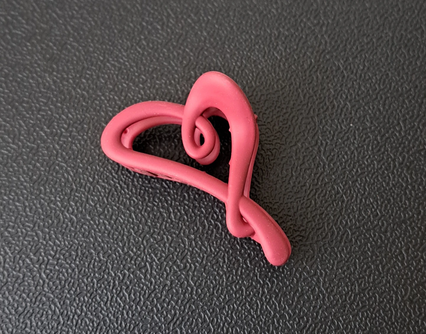 Pink Heart Claw Clip