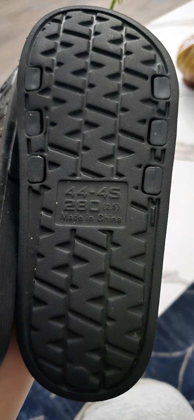 Hush Black Slides Sandals - Size 44-45 - photo 3
