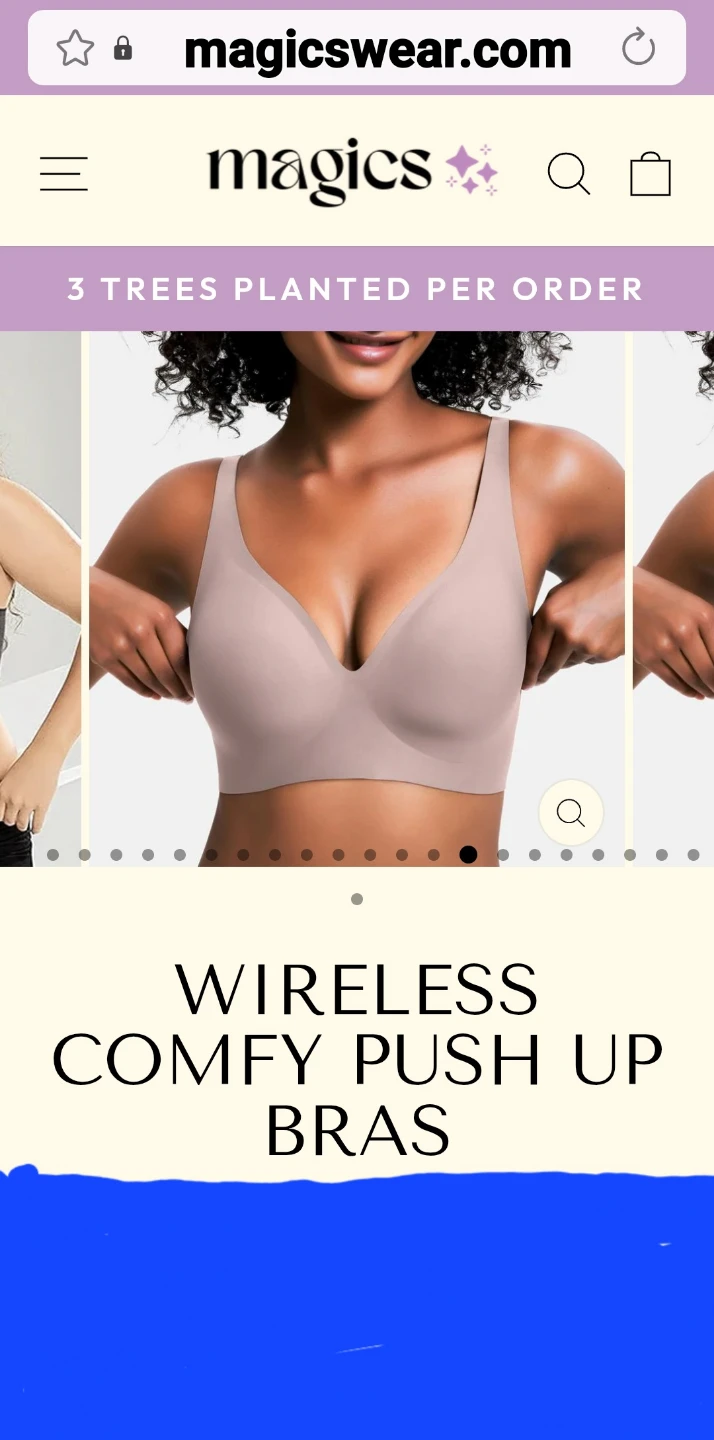 Magics Wireless Comfy Push Up Bra