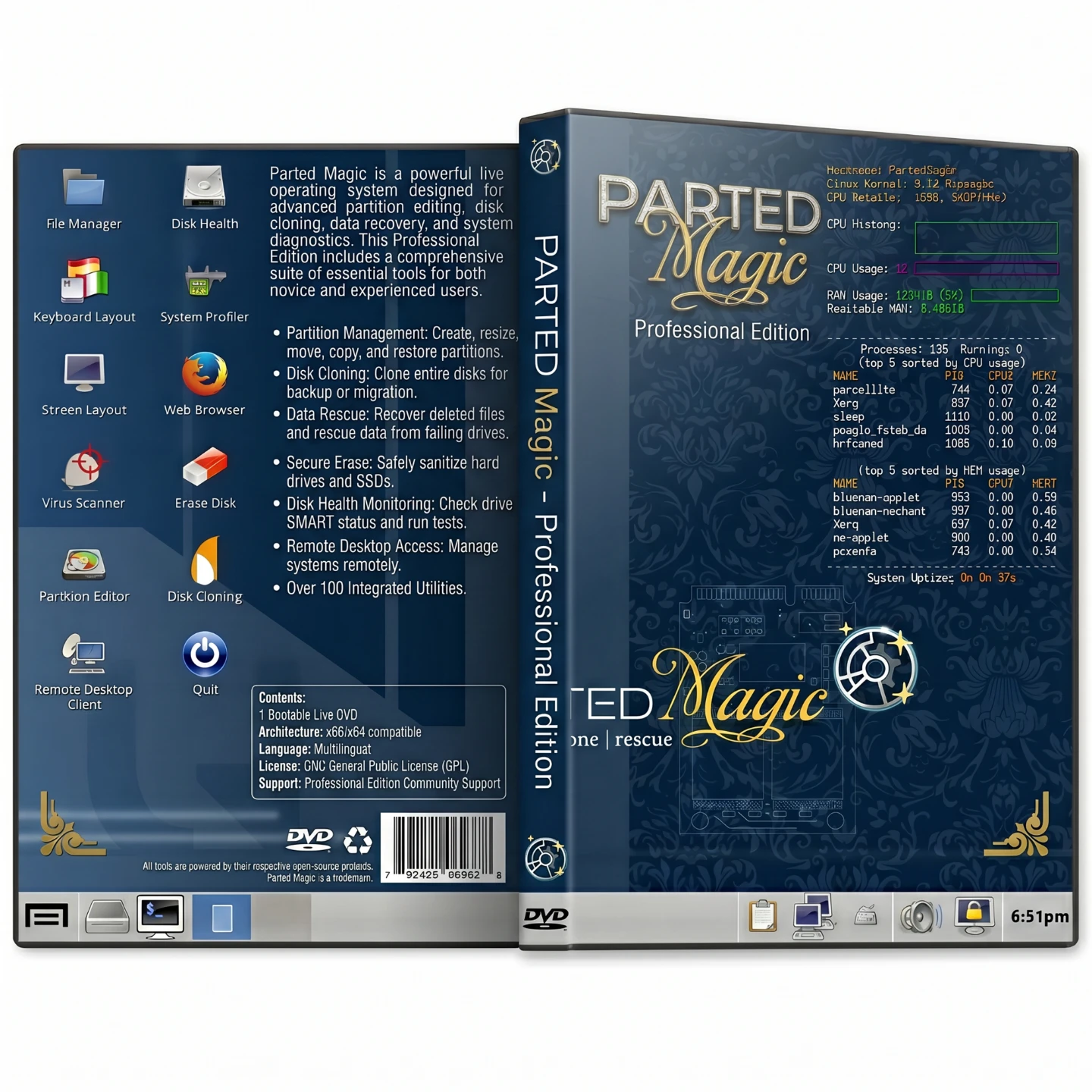 Parted Magic Bootable DVD