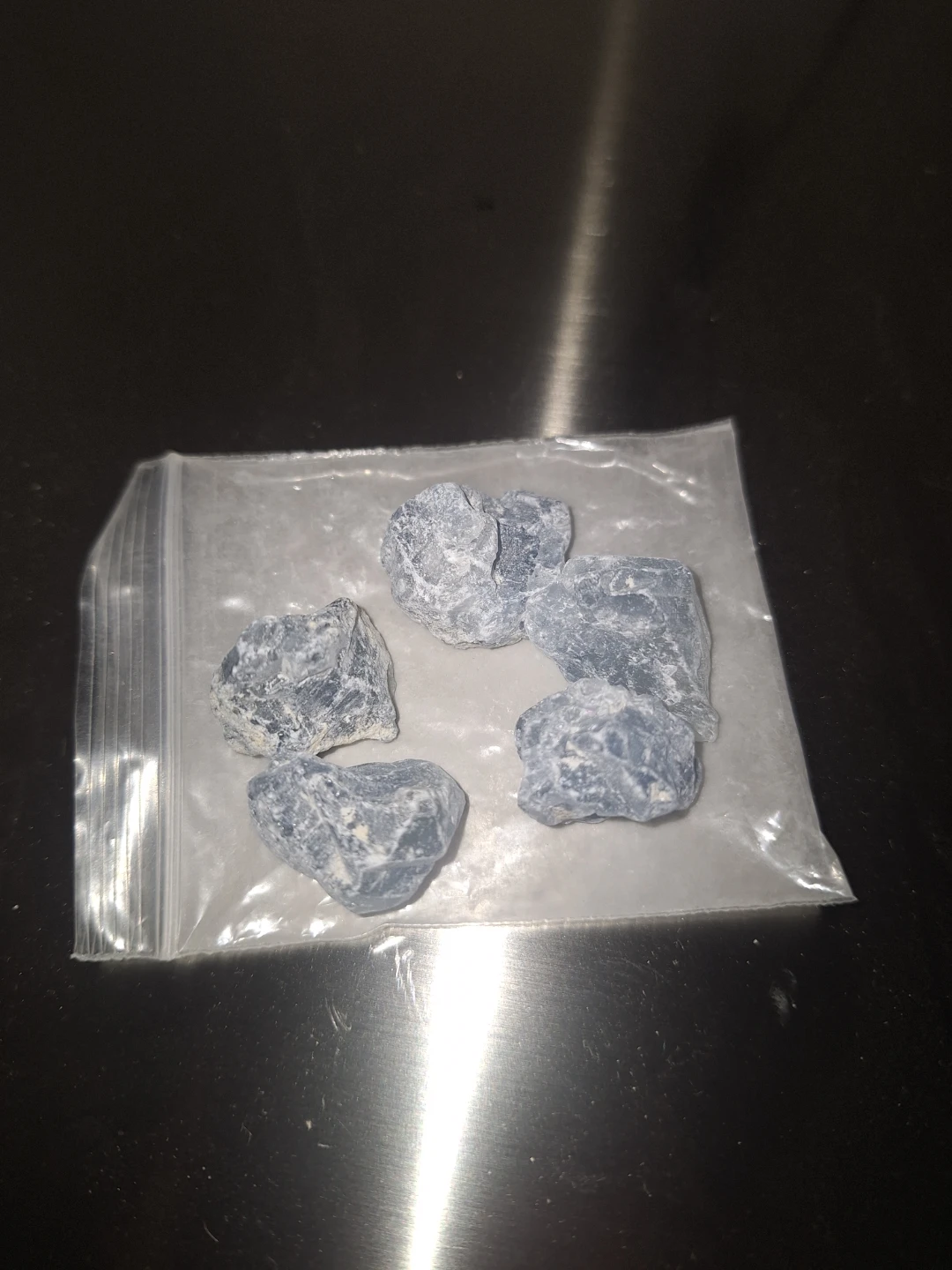 Blue Celestite Crystals - photo 2