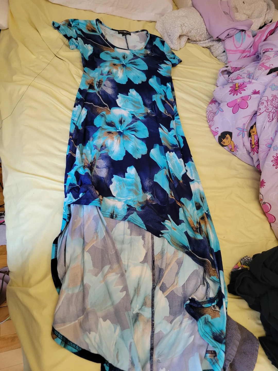 Blue Floral Maxi Dress
