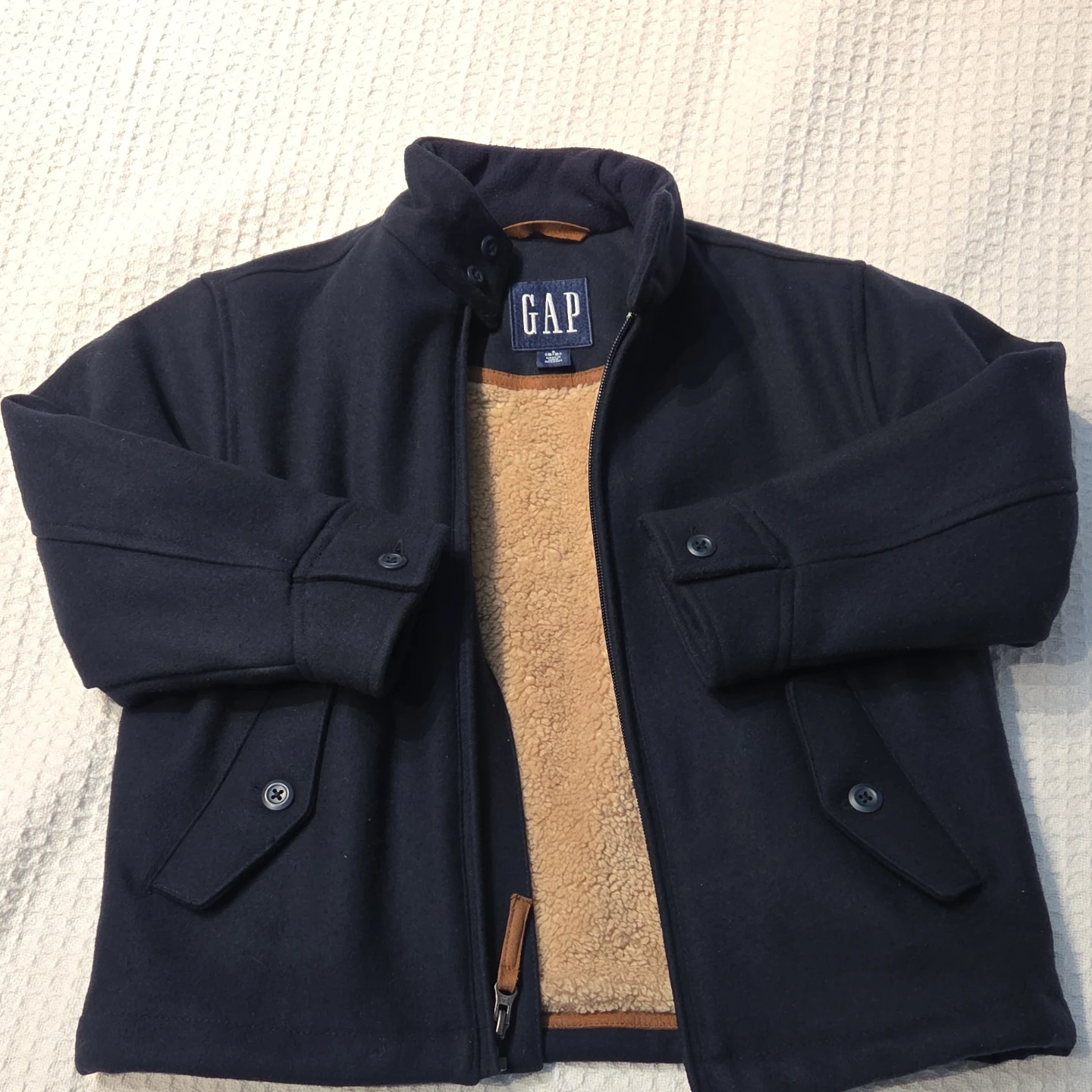 GAP Boy's Wool Blend Full-Zip Jacket (Small 5-6)