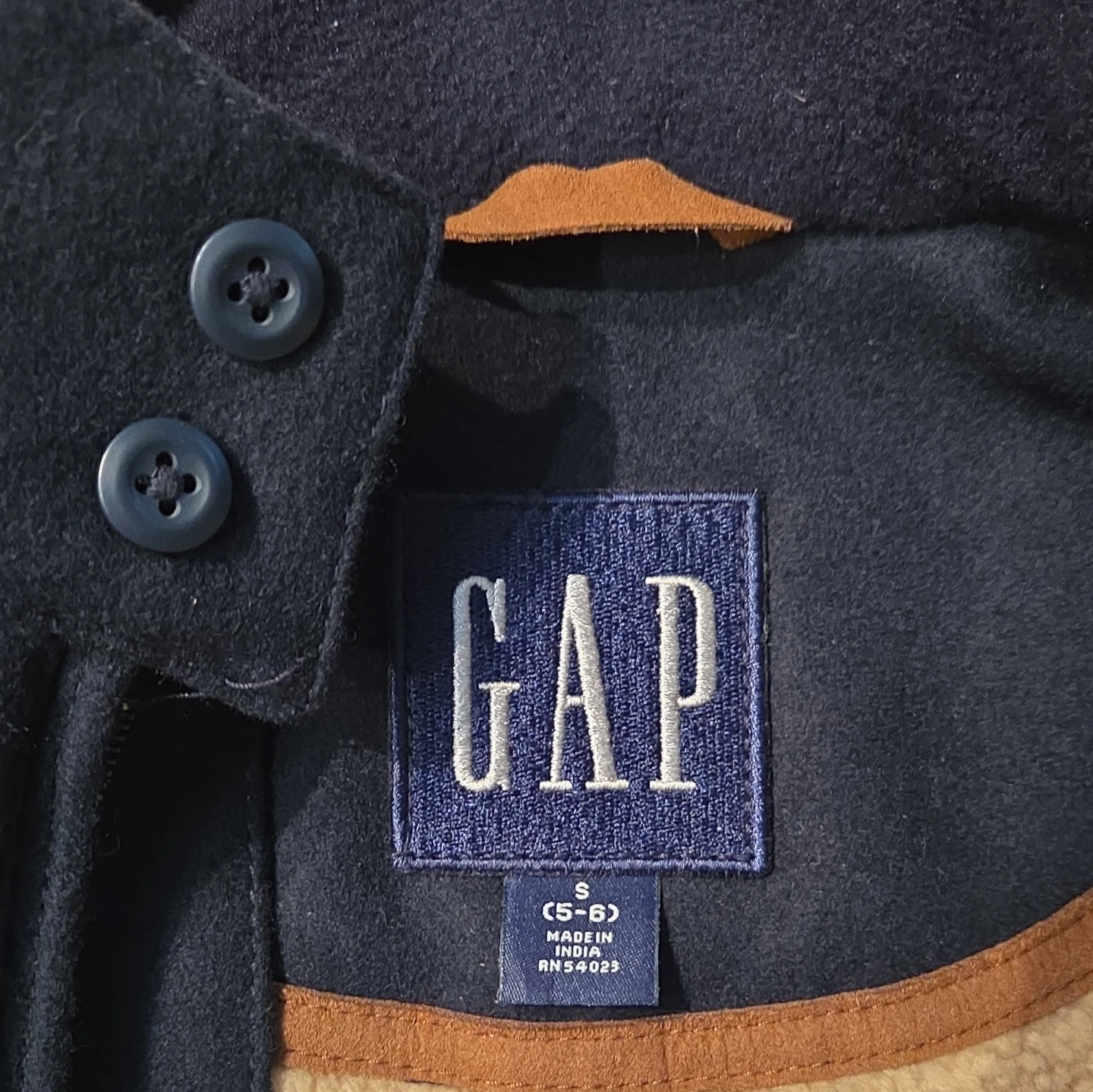 GAP Boy's Wool Blend Full-Zip Jacket (Small 5-6) - photo 3
