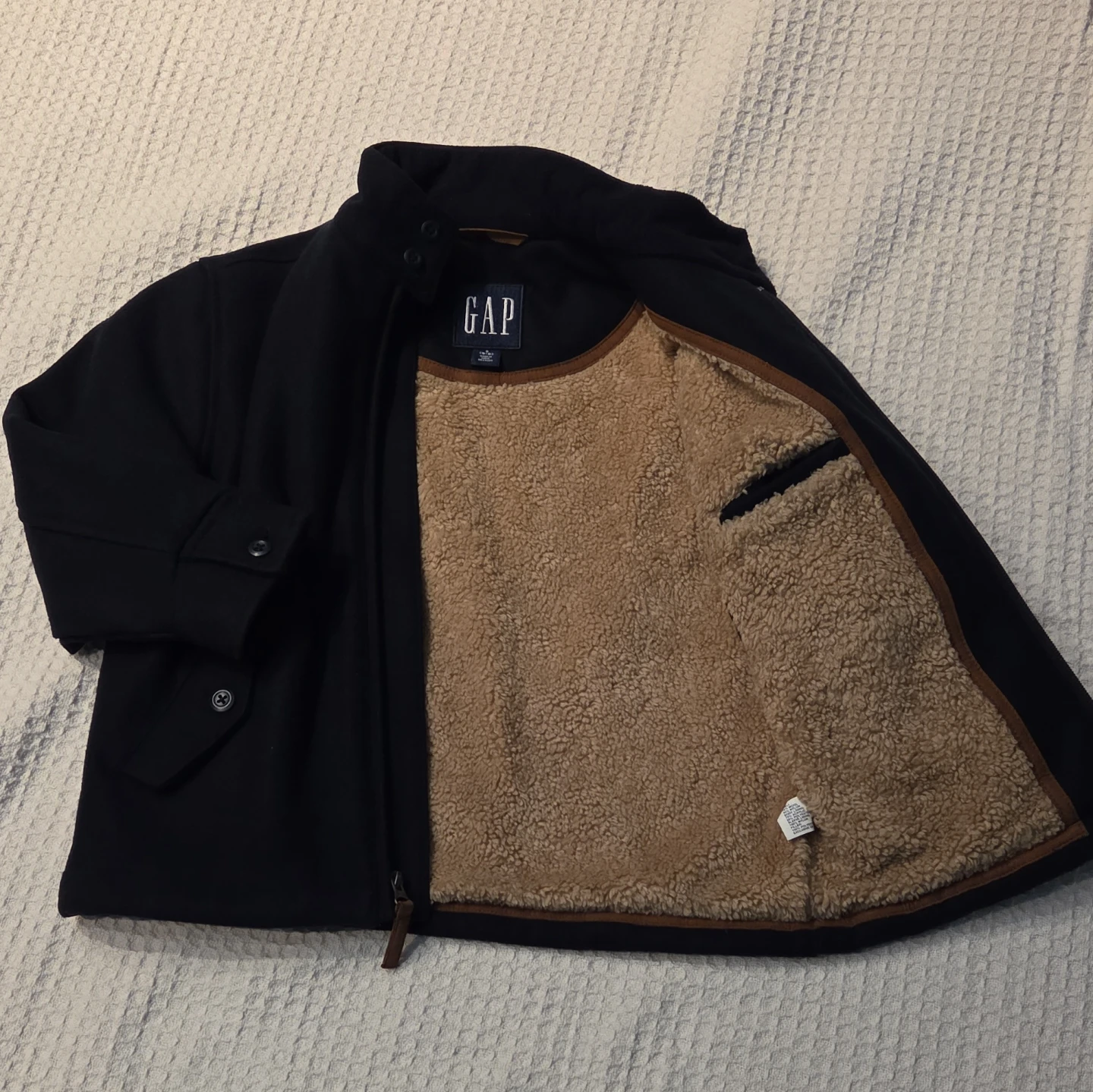 GAP Boy's Wool Blend Full-Zip Jacket (Small 5-6) - photo 4