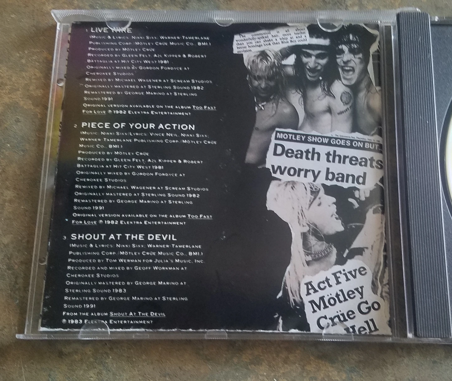 Vintage Motley Crue Decade Of Decadence '81-'91 Ex. Cond. CD - photo 4