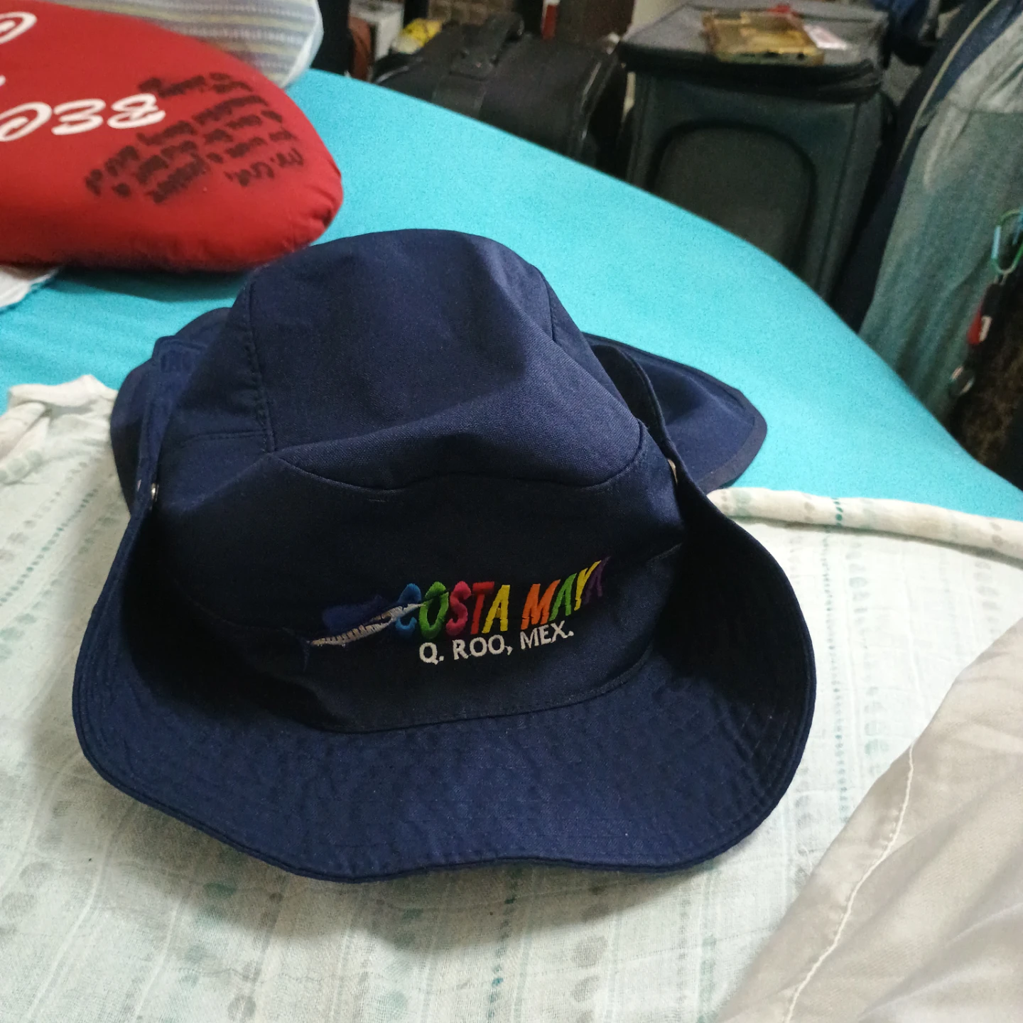Navy Blue Bucket Hat with COSTA MAYA Embroidery