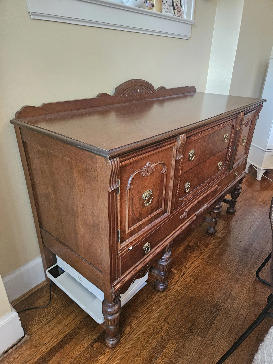 Antique Wooden Sideboard Buffet - photo 4
