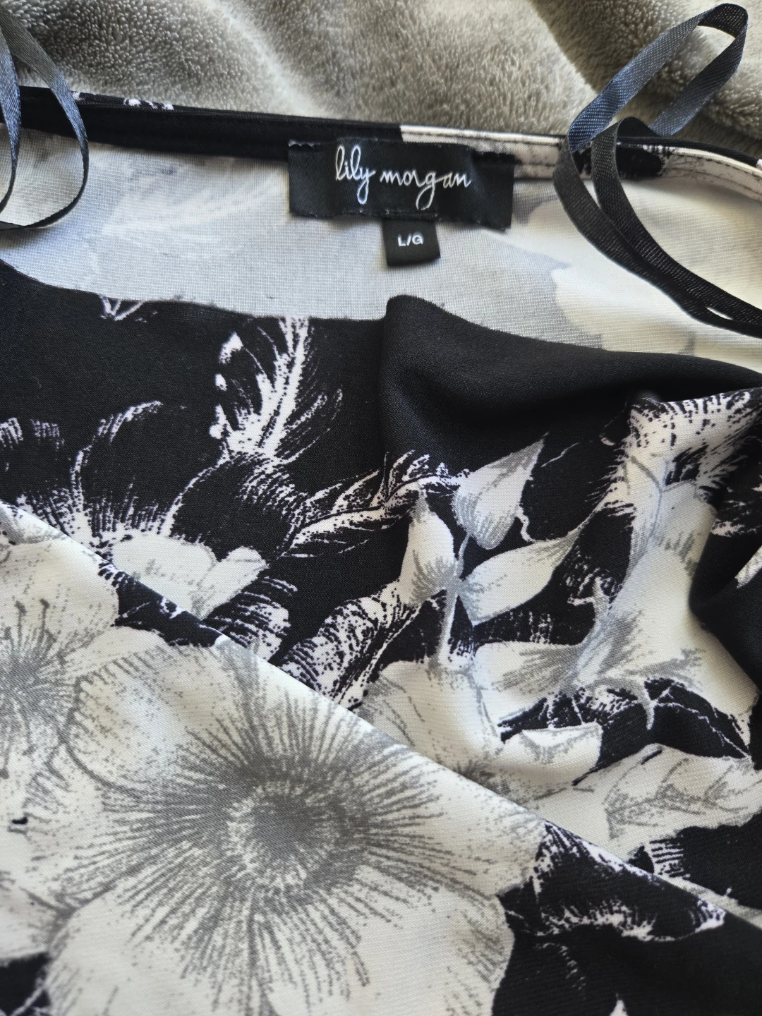 Lily Morgan Black & White Floral Dress - photo 2