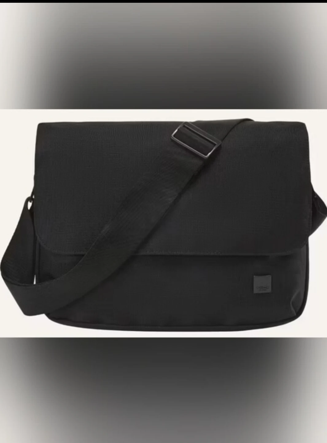KNOMO Osaka Messenger Bag for Work and Travel Black