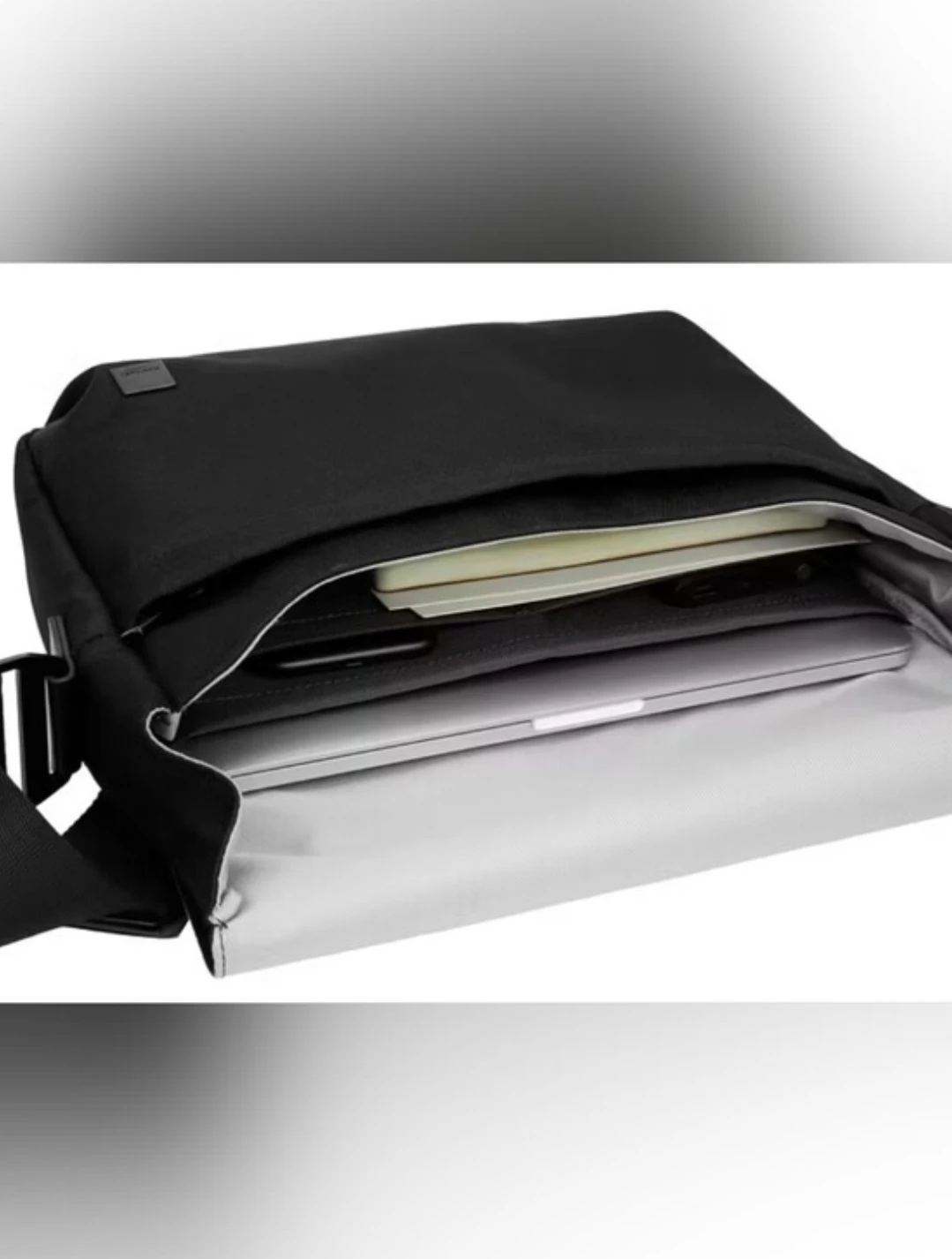 KNOMO Osaka Messenger Bag for Work and Travel Black - photo 2