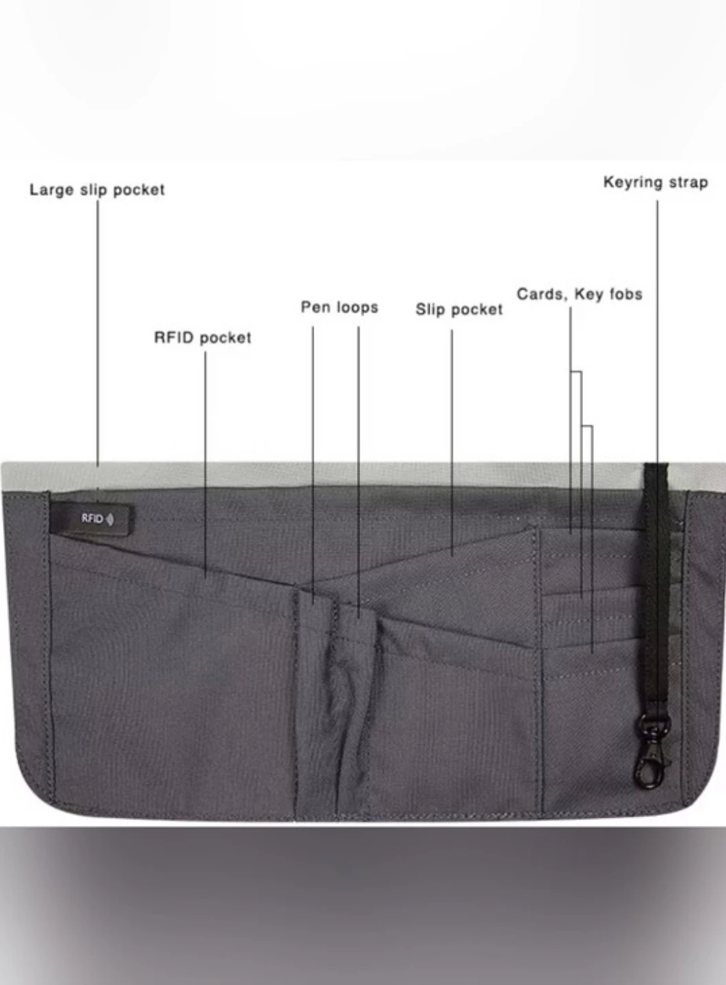 KNOMO Osaka Messenger Bag for Work and Travel Black - photo 3