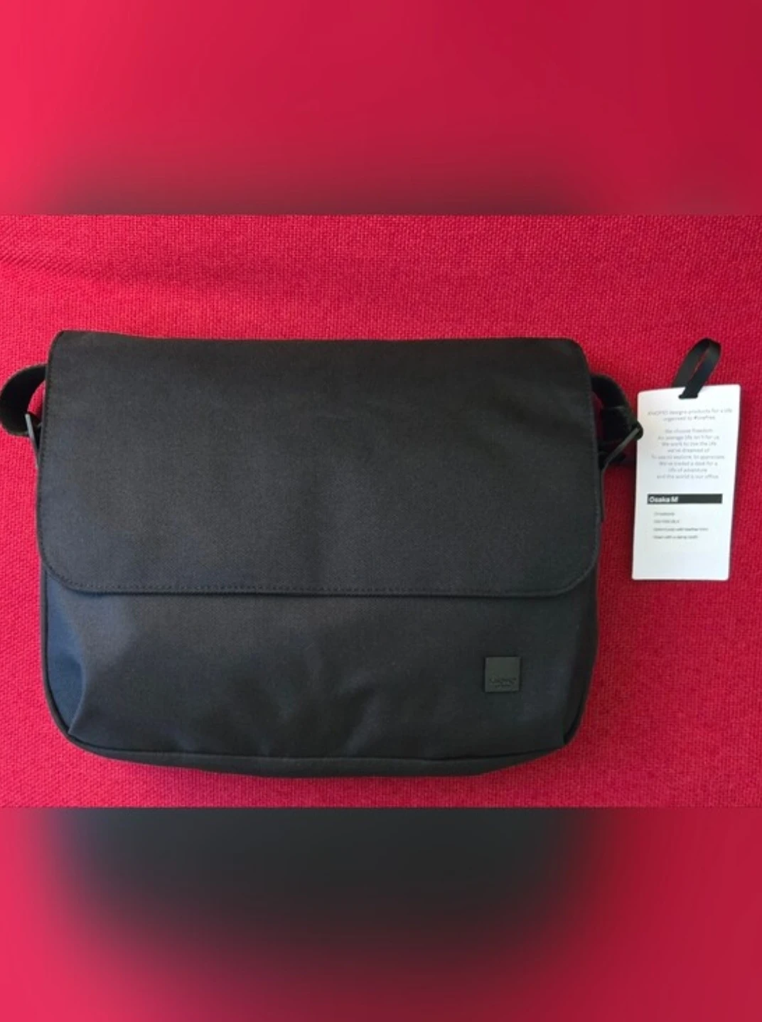 KNOMO Osaka Messenger Bag for Work and Travel Black - photo 4