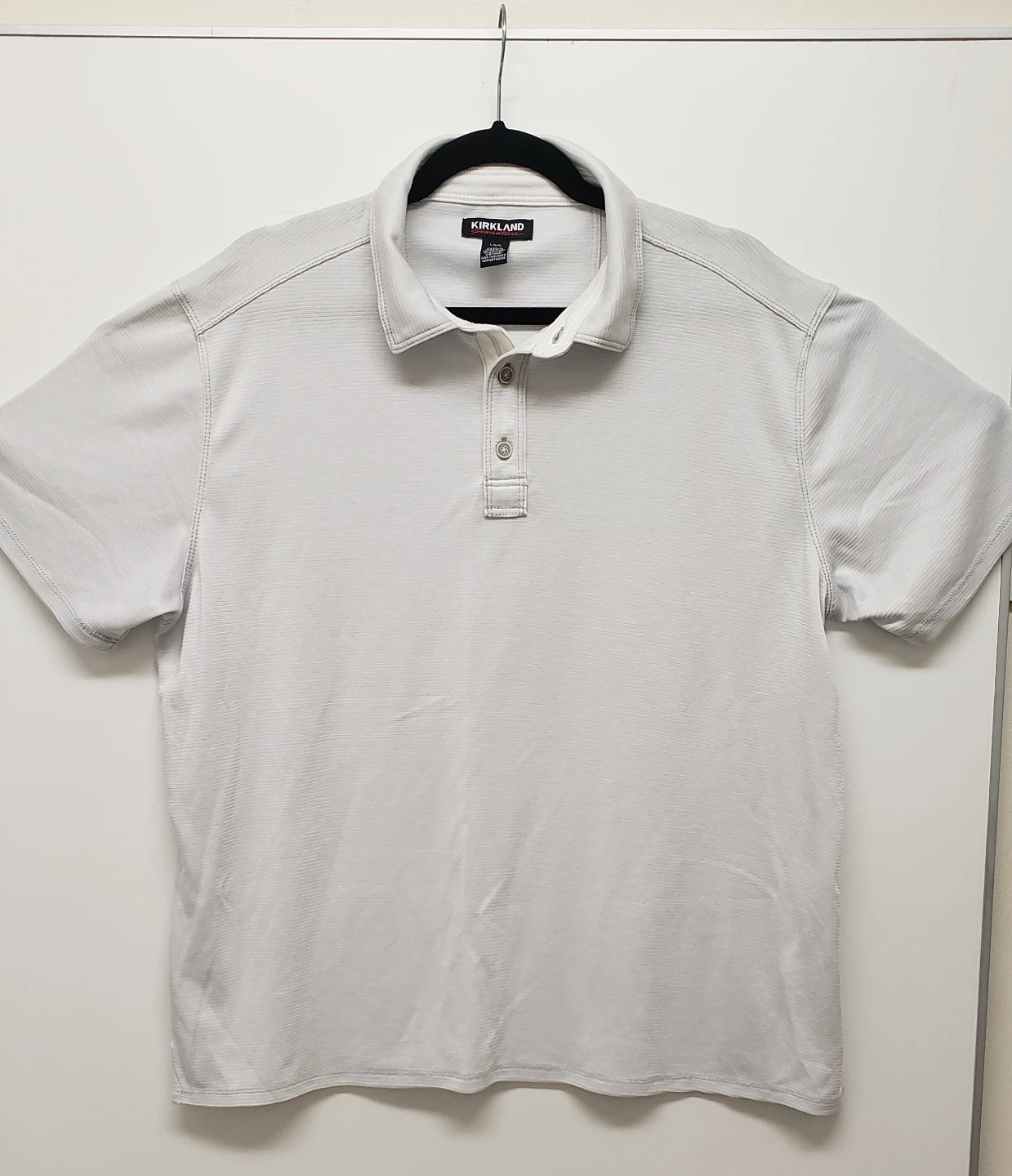 Brand new Mens Kirkland Signature Men's Polo Shirt - Grey