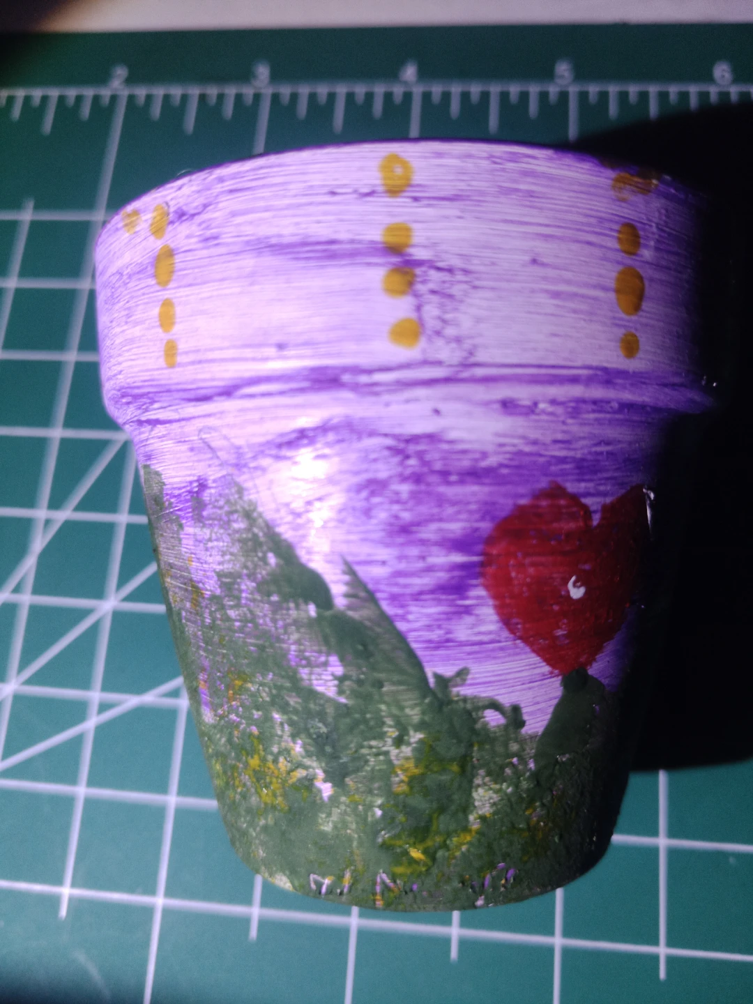 Hand-painted Flower Pot - photo 2