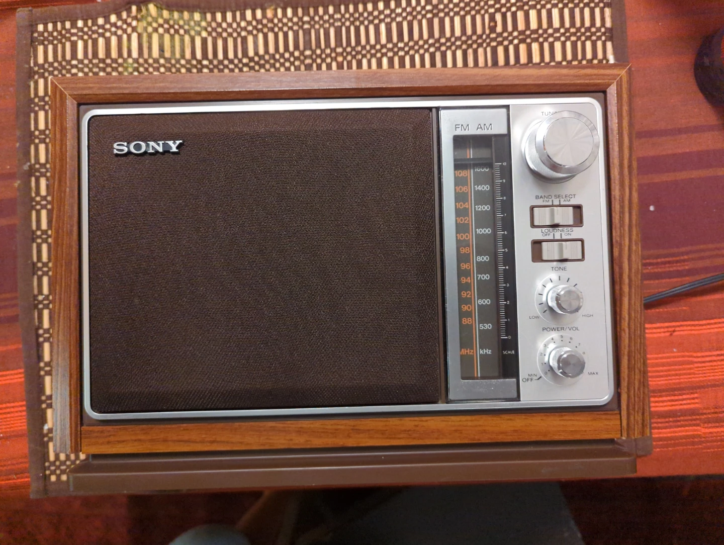 Sony Vintage Collectible FM/AM Radio from 1980's!