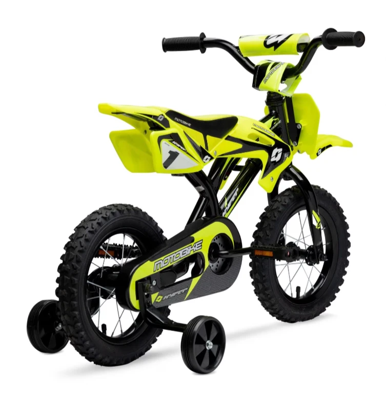 Brand New Hyper Bicycles 12" Motobike for Kids, Yellow - photo 3