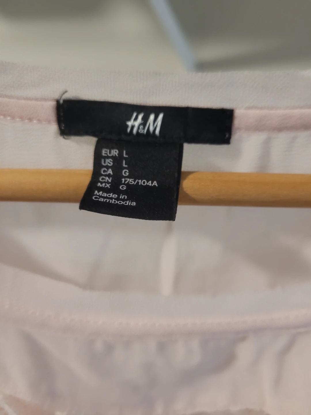 H&M Pink Lace Trim Tank Top - Size L - photo 2