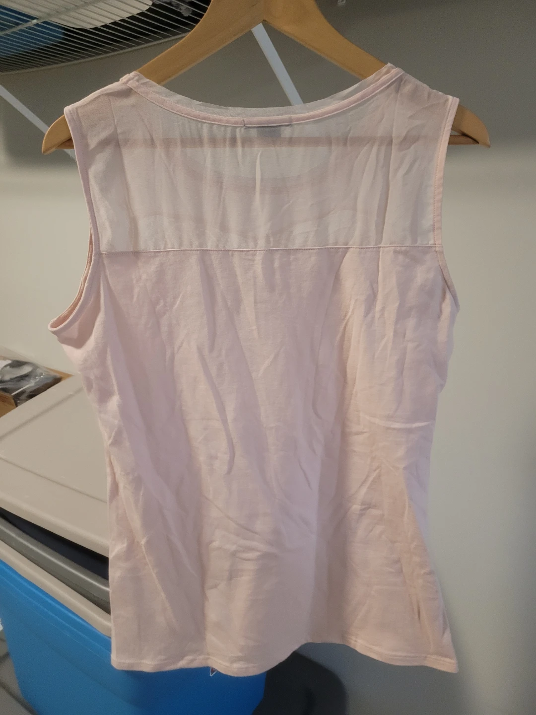 H&M Pink Lace Trim Tank Top - Size L - photo 3