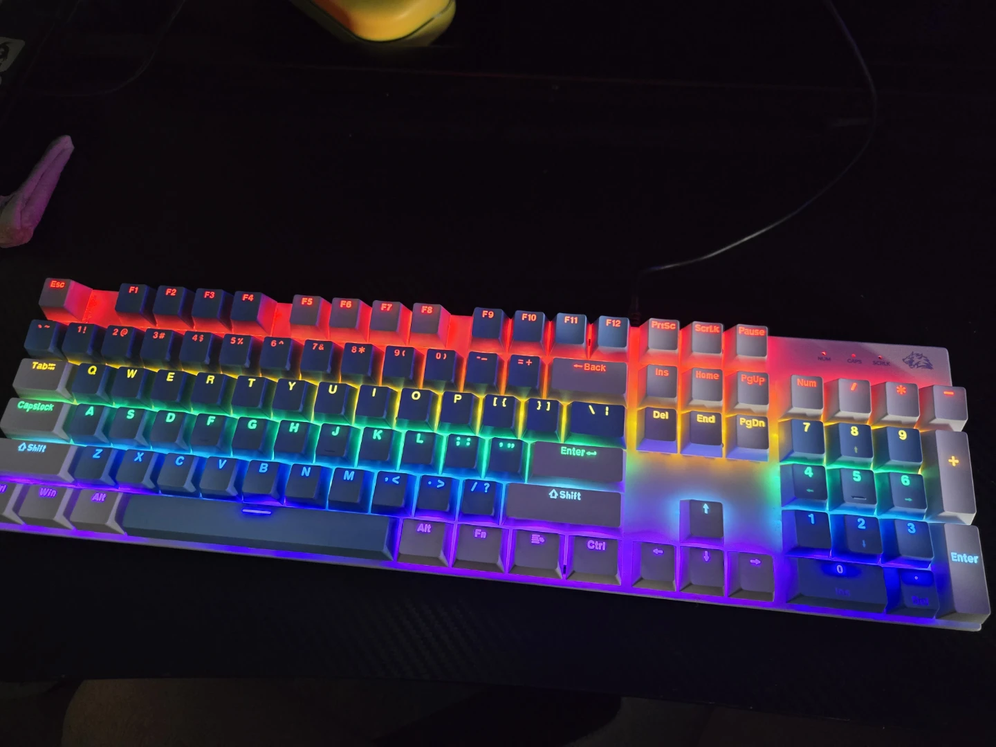 Mechanical wired Keyboard with RGB Lighting