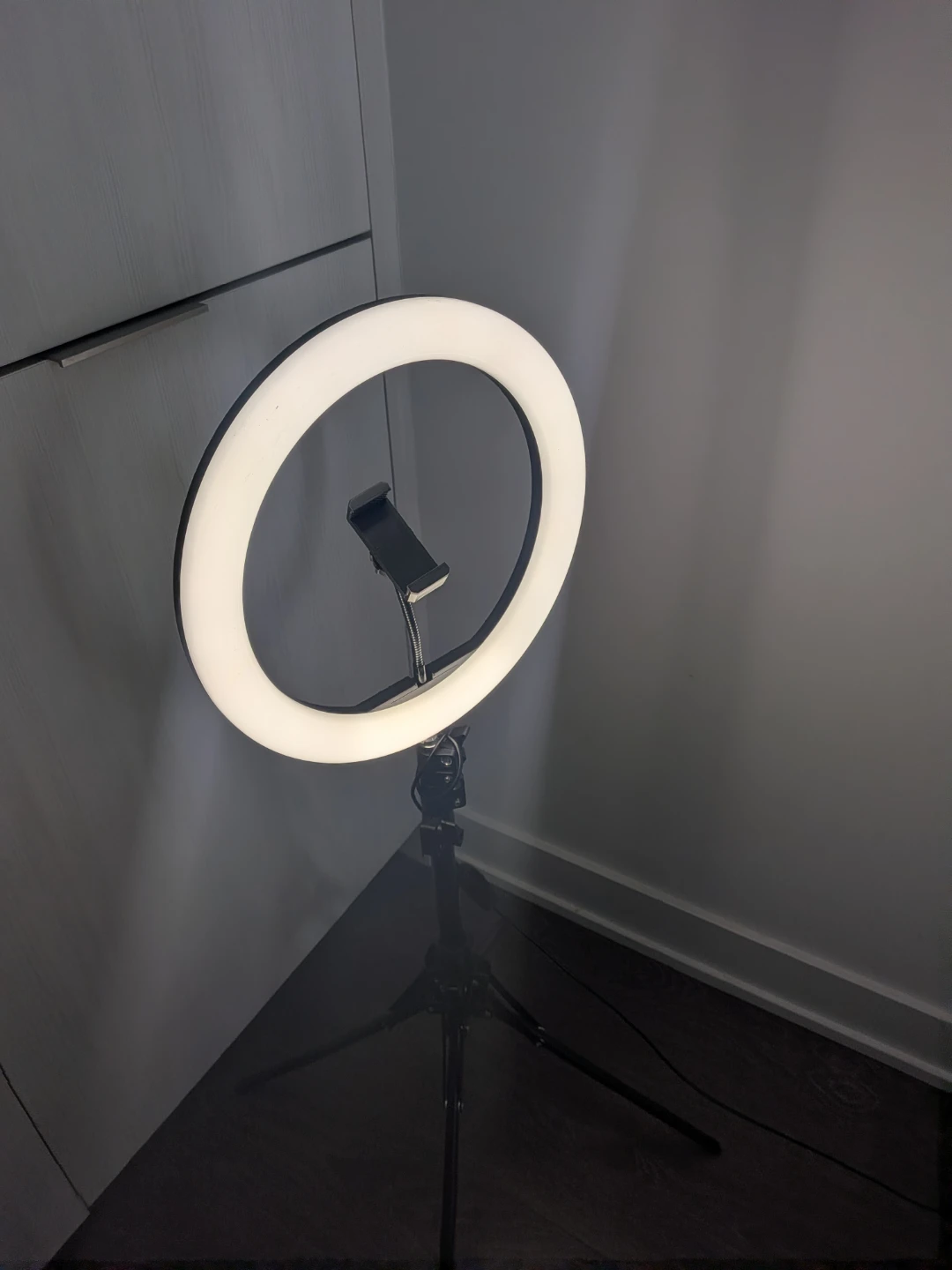 MOVING OUT SALE! Ring Light with Phone Holder and Tripod. - photo 2