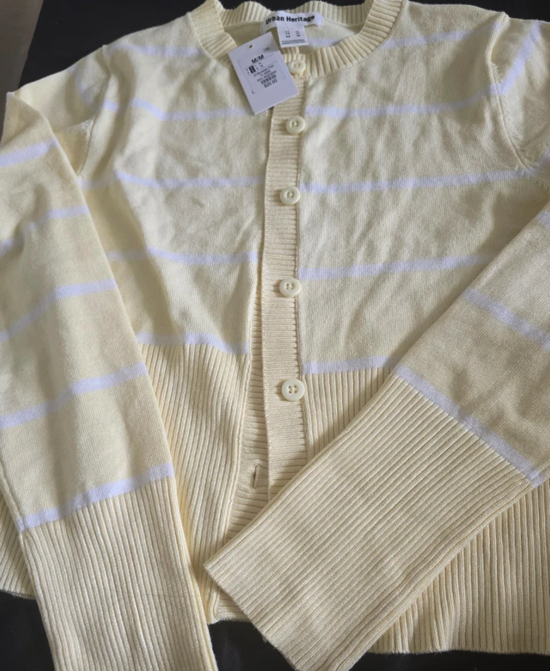 Urban Heritage Women's Striped Cardigan - photo 3