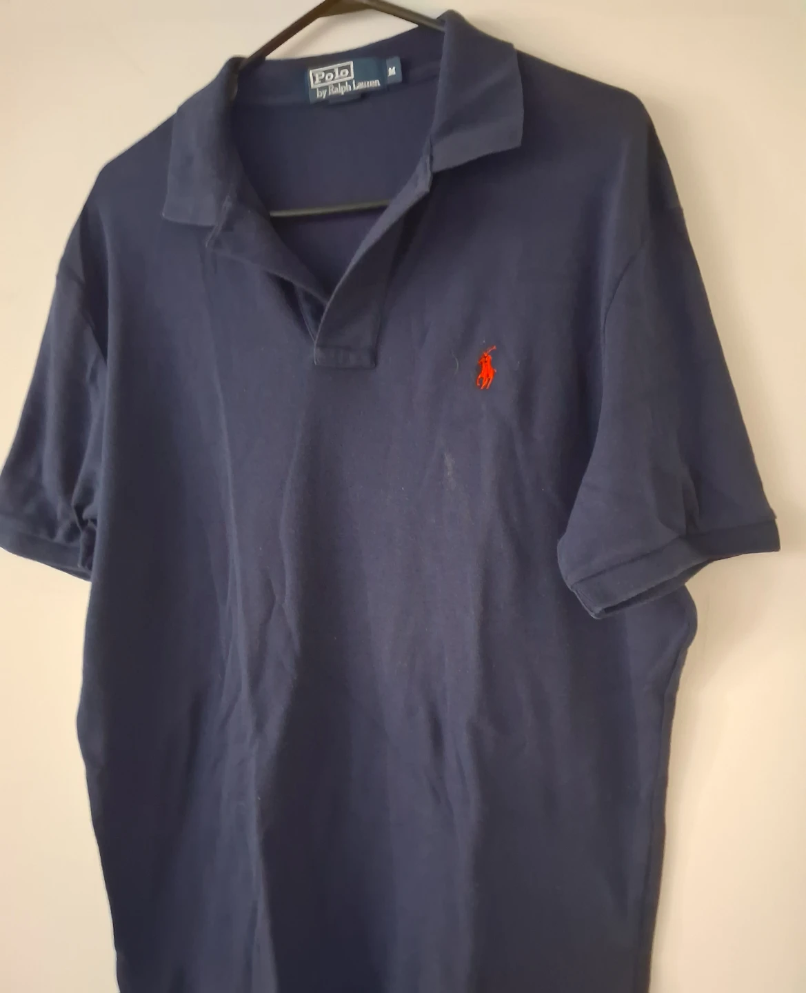 Polo by Ralph Lauren Navy Blue Polo Shirt - Medium