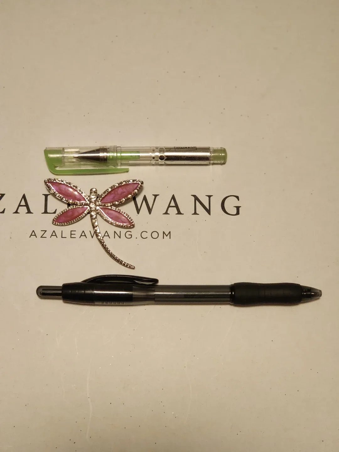 Dragonfly Brooch with Rhinestones - photo 2
