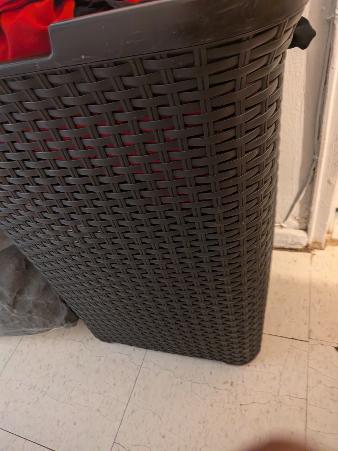 Dark Gray Woven Laundry Hamper - photo 2