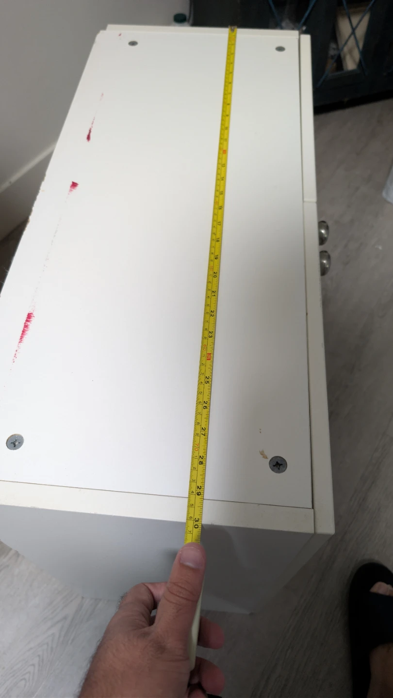 2-Door Storage Cabinet with Glass Shelf - photo 3