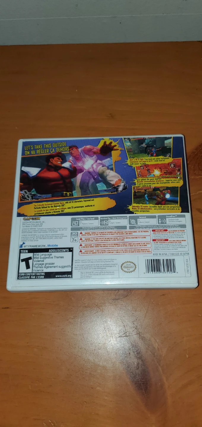 Nintendo 3DS Super Street Fighter IV 3D Edition Game - photo 3